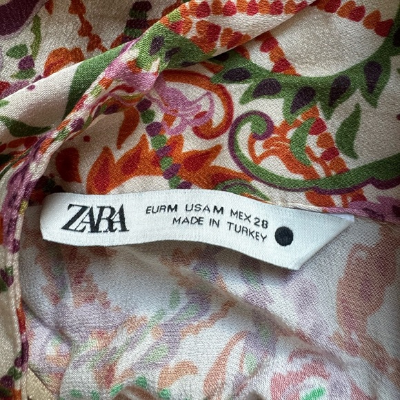 Zara Printed Tie Blouse & Skort Set - Picture 12 of 13